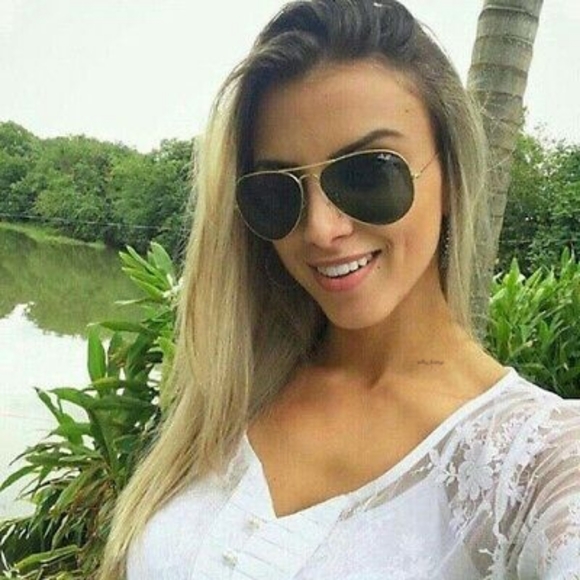 Ray-Ban (Store Display) Aviator Black Lens RB3025 - Picture 12 of 13